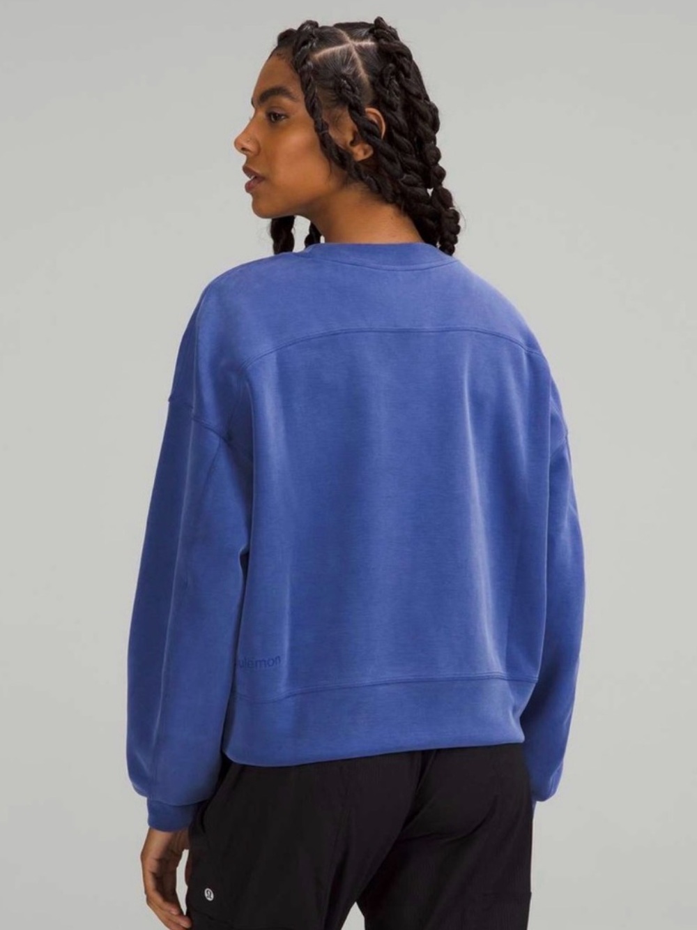 Lululemon Perfectly Oversized Blue Crewneck Sweatshirt P2P 28”